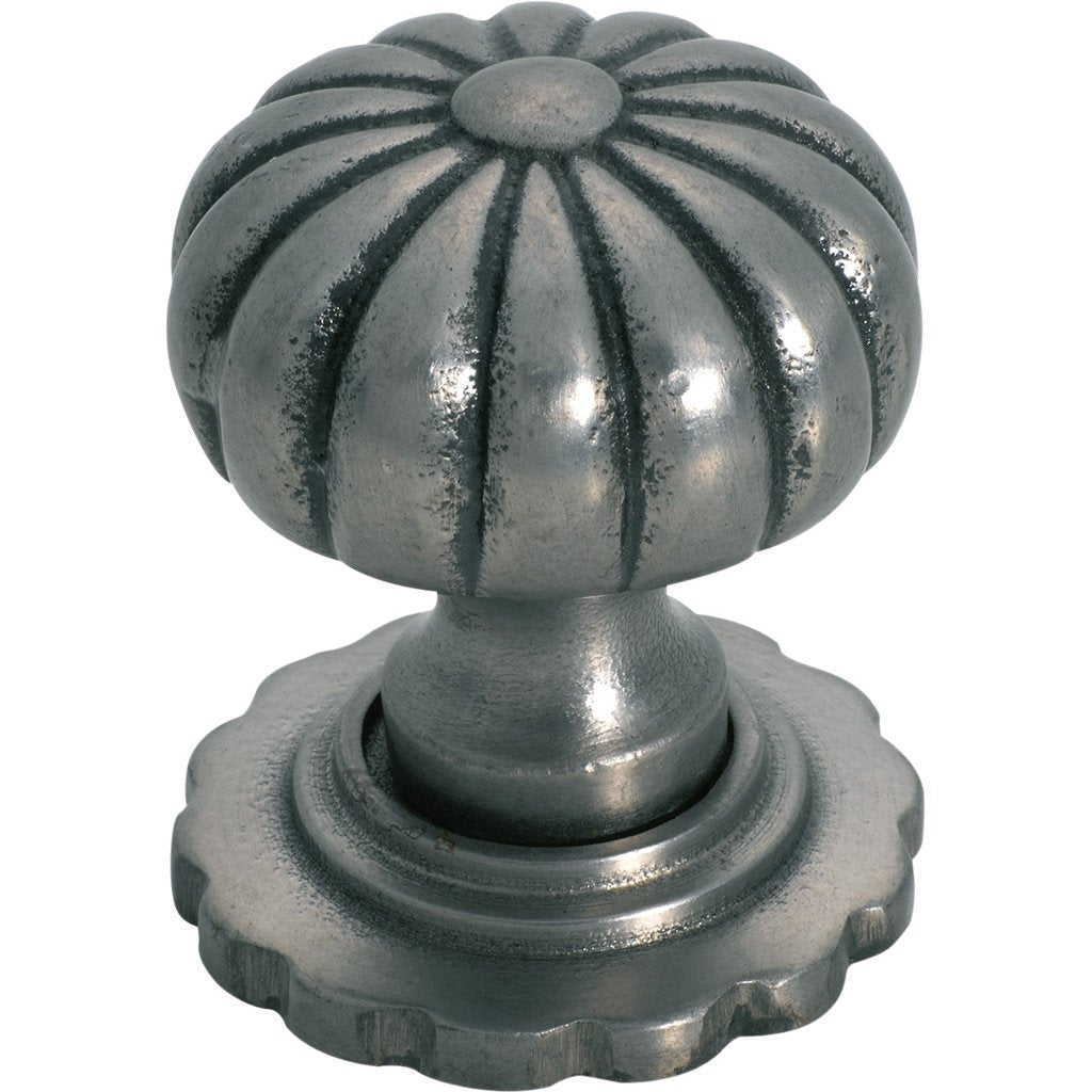 Cupboard Knob Fluted (with Back Plate)