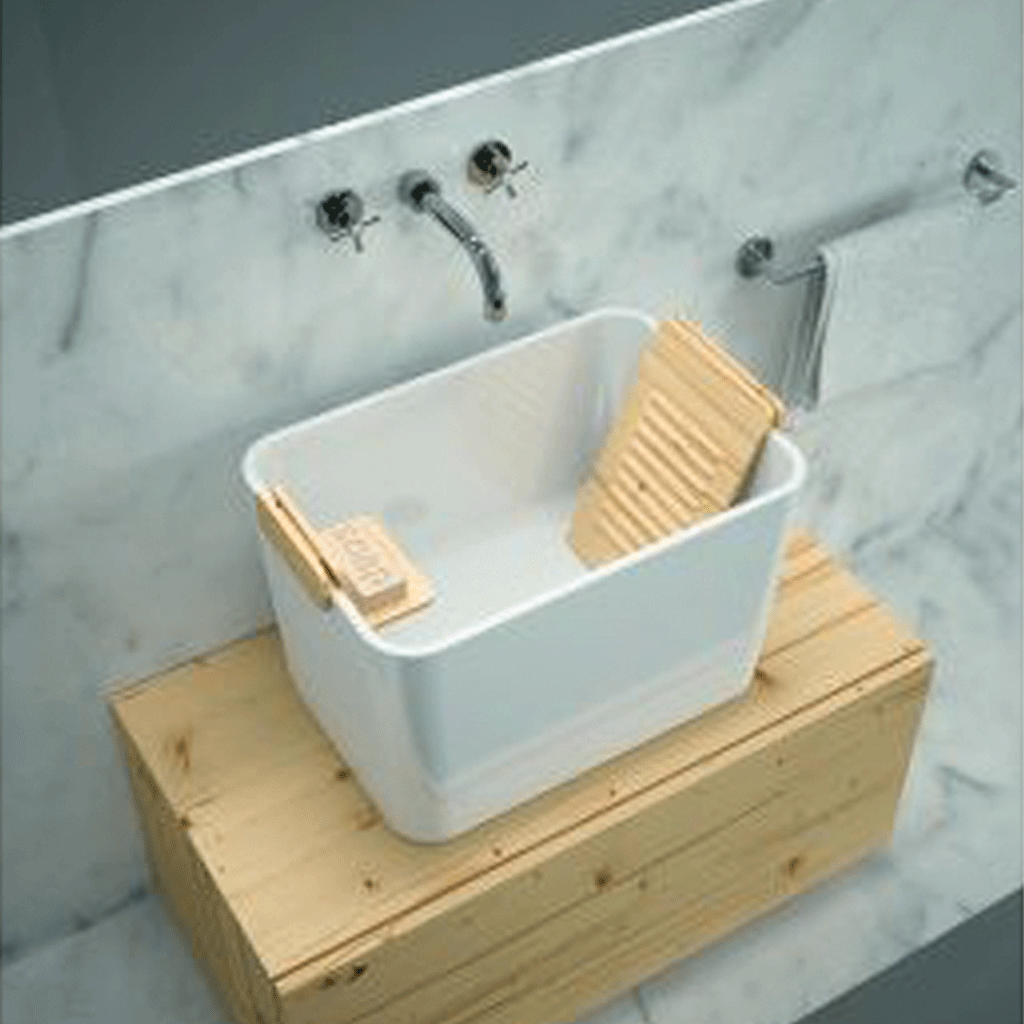 Fine Fireclay Single Sink (TRIBO-60) Gloss White