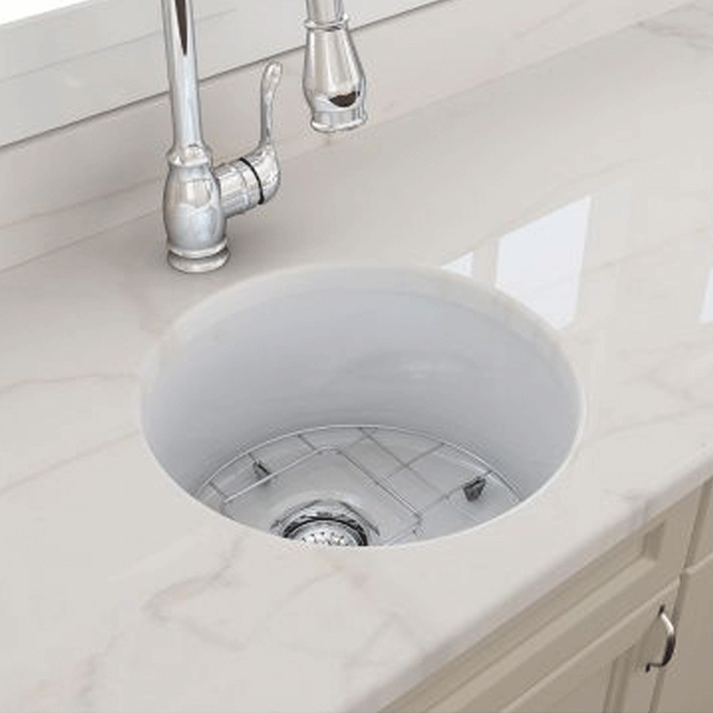 Fine Fireclay Single Sink (CUISINE-47) Gloss White