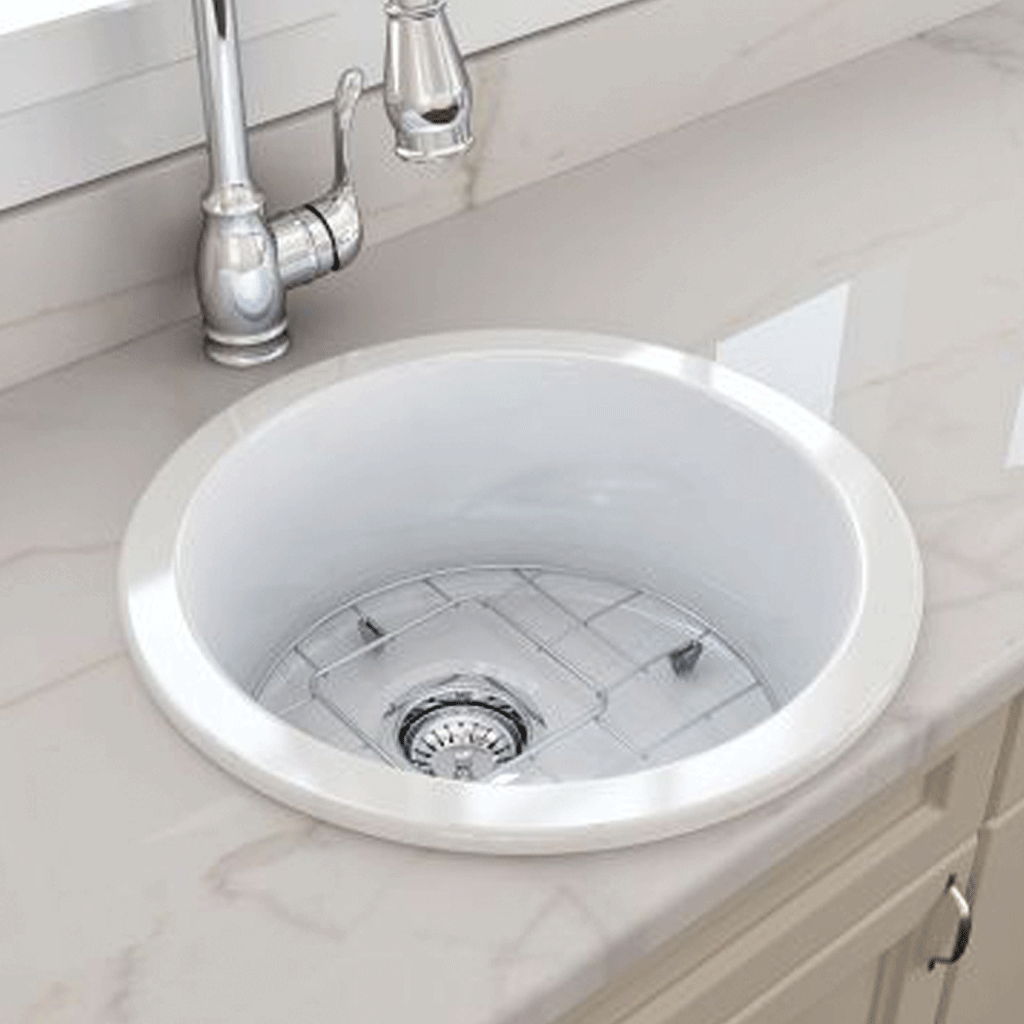 Fine Fireclay Single Sink (CUISINE-47) Gloss White